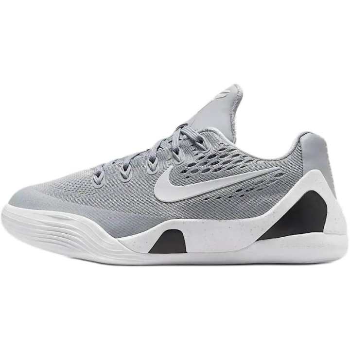 Nike Nike Kobe 9 Rebound Breathable Support Low top Children's Basketball Shoes Gray White Kids'