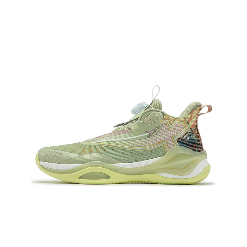 XTEP Return Cannon 2.0 High top Basketball Shoes Green Teenagers