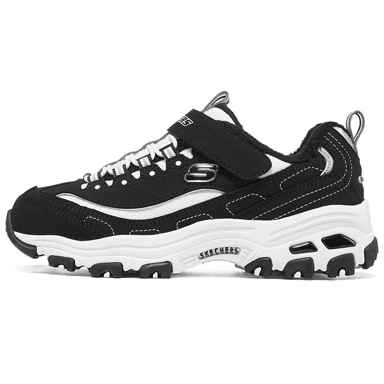 Skechers Abrasion Resistant Cushioning Abrasion Resistant Cushioning Low top Kids Lifestyle Shoes Black White Teenagers