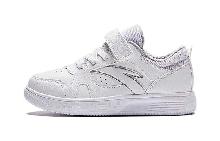 Antakids Cushioning Abrasion Resistant Breathable Low top Kids' Skateboarding Shoes White Children Aged 3 7 Years Old