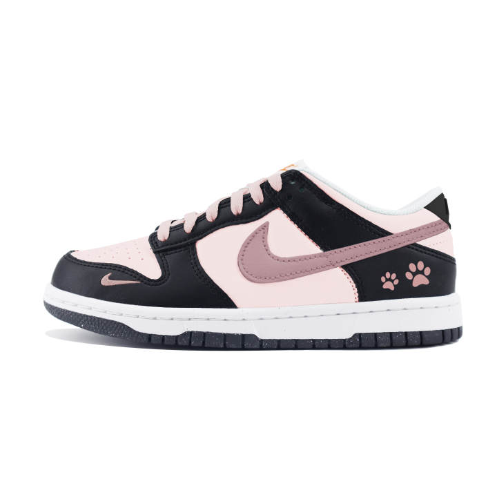 Nike Nike Dunk Small And Large Claws Leather Slip Resistant Abrasion Resistant Slip Resistant Abrasion Resistant Low top