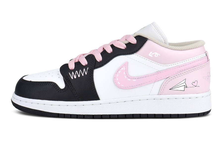 Jordan Jordan Air Jordan 1 Leather Heart Signal Slip Resistant Cushioning Abrasion Resistant