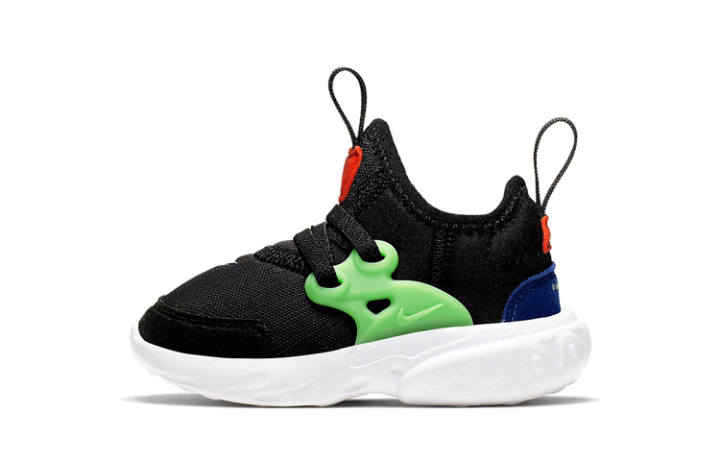 Nike Nike React Presto Slip Resistant Cushioning Low top Toddler Shoes Black Green Infant And Toddler