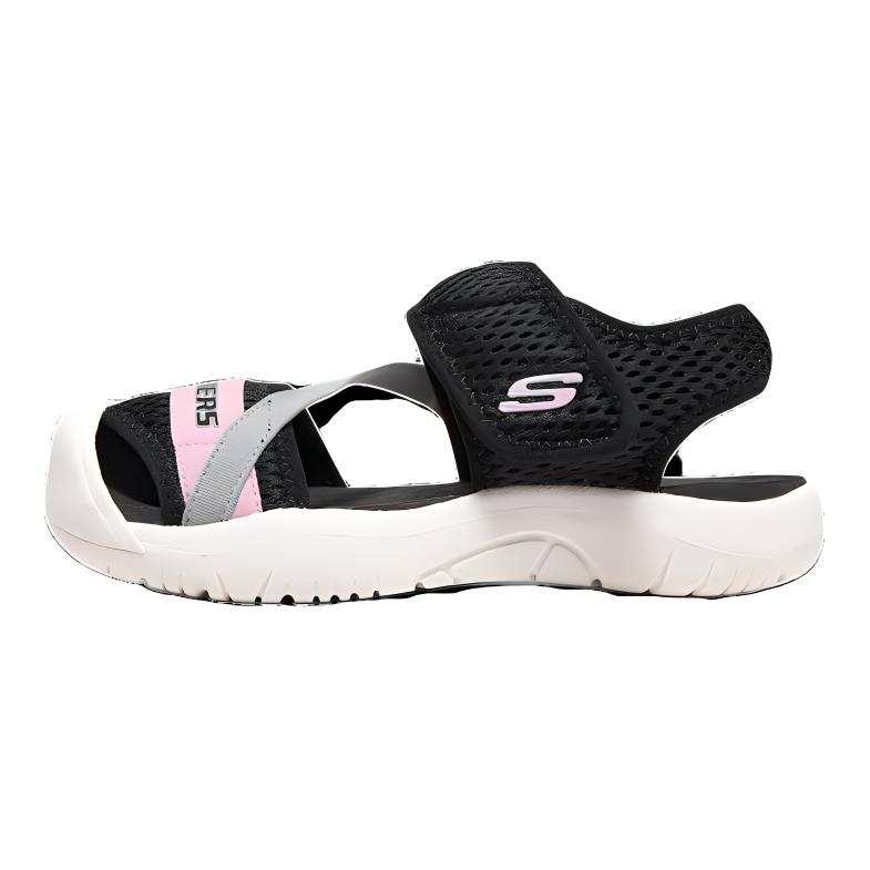 Skechers Kids Mesh Slip Resistant And Breathable Children's Sandals Black Pink Kids'