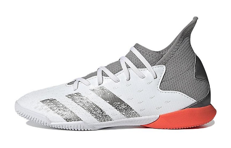 Adidas Adidas PREDATOR Freak.3 Indoor Cushioning Low top Kids' Soccer Shoes White Gray Orange Kids'