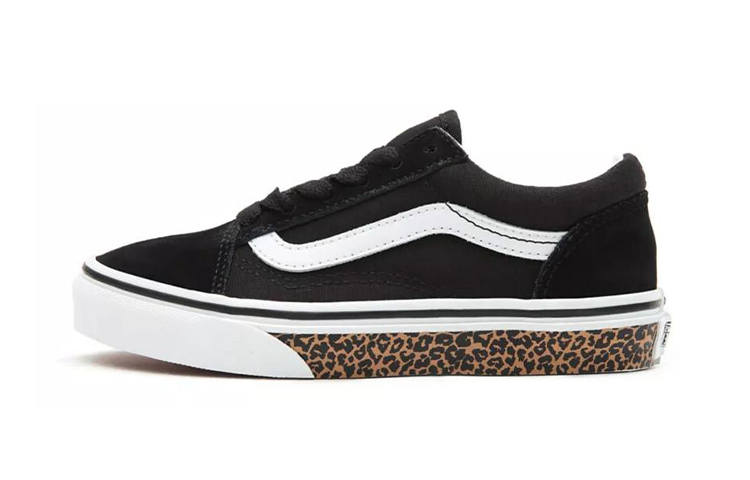 Vans Old Skool Low top Kids' Skateboarding Shoes Panther Print Children Aged 3 7 Years Old