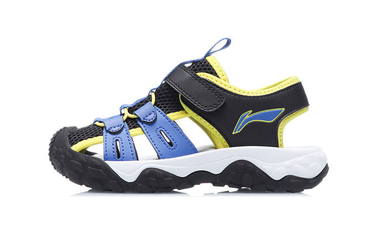 Li-Ning YOUNG Li Ning YOUNG Sports Life Collection Breathable Children's Sandals Black Blue Yellow