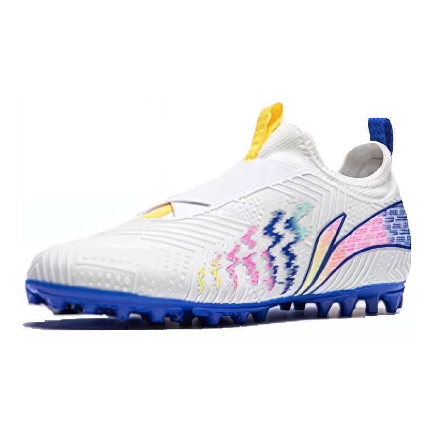 Li-Ning YOUNG Li Ning YOUNG Swift Shadow 2 YOUNG MG Artificial Lawn Fabric Slip Resistant Cushioning Low top Kids' Soccer Shoes