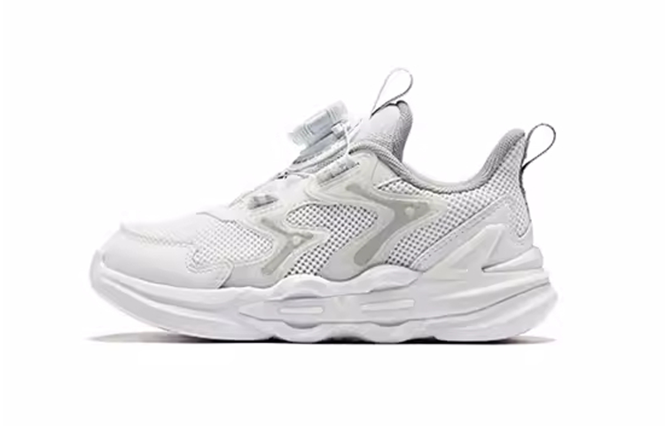 QIAODAN Slip Resistant Abrasion Resistant Low top Kids' Running Shoes White Children Aged 3 7 Years Old