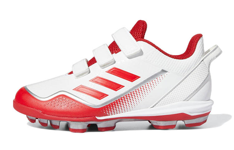 Adidas Adidas Stabile Point Low Cleats K Abrasion Resistant Kids' Training Shoes White Red Kids'