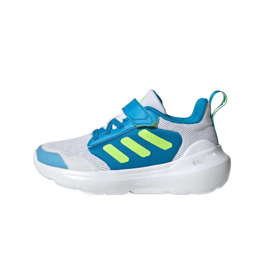 Adidas Adidas Tensaur Run 3.0 Synthetic Leather Low top Kids' Training Shoes Gray/Blue/Yellow Children Aged 3 7 Years Old