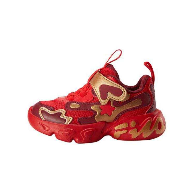 FILA KIDS Slip Resistant Slip Resistant Low top Toddler Shoes Red Infant And Toddler