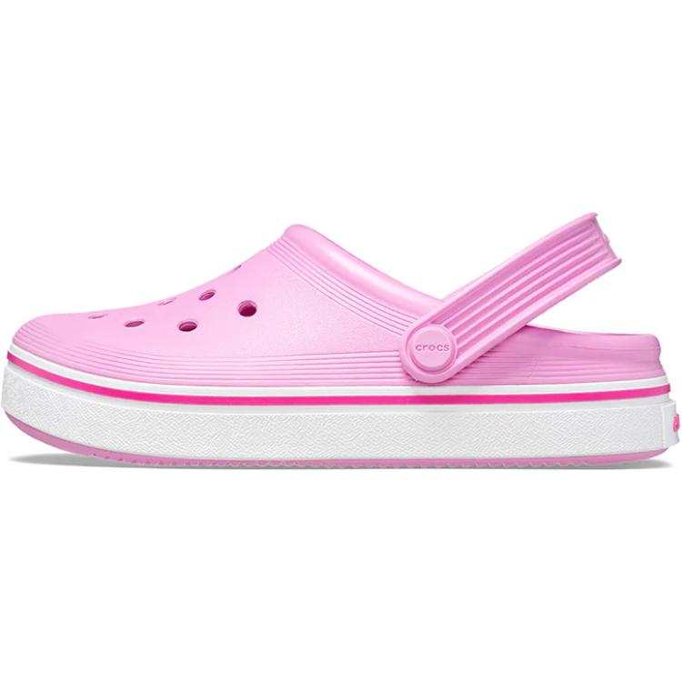 Crocs Off Court Comfortable Low top Children's Sandals Toffee Pink Infant And Toddler