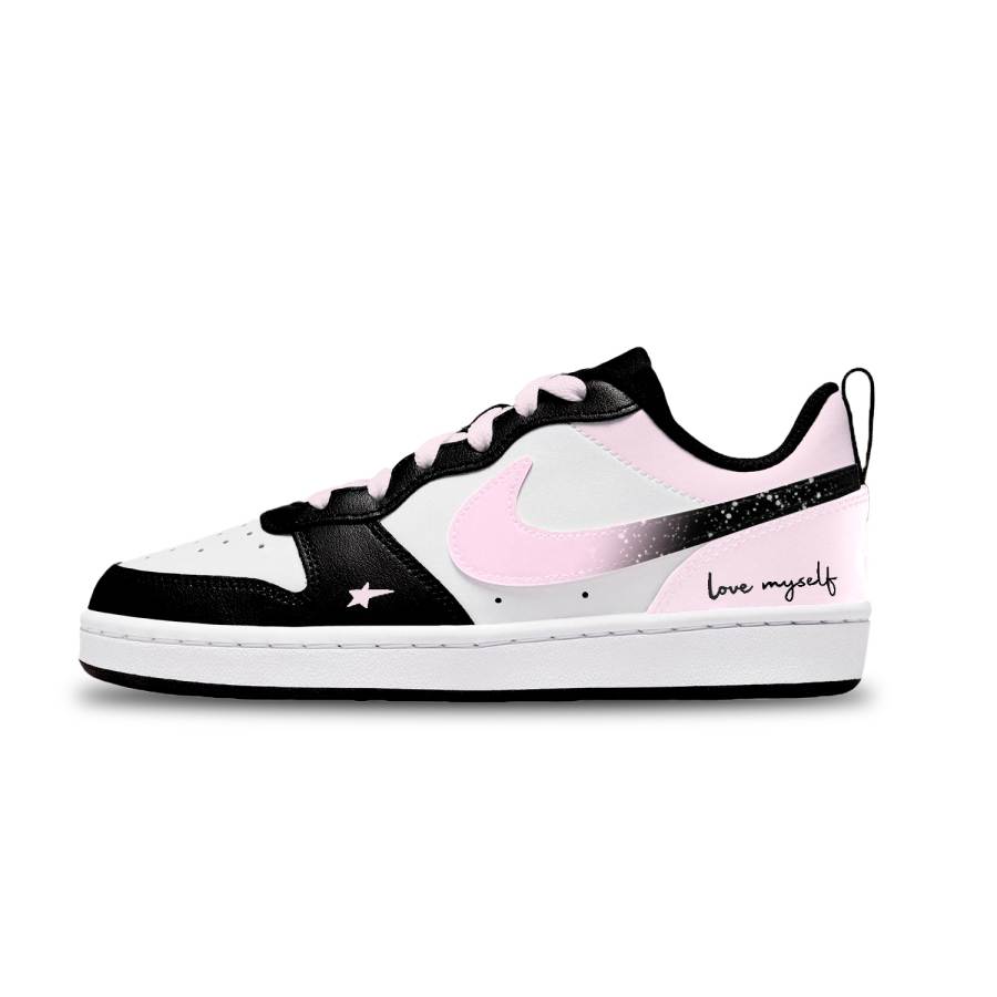 Nike Nike Court Borough Short Star 2 Leather Abrasion Resistant Low top Kids' Skateboarding Shoes Unisex