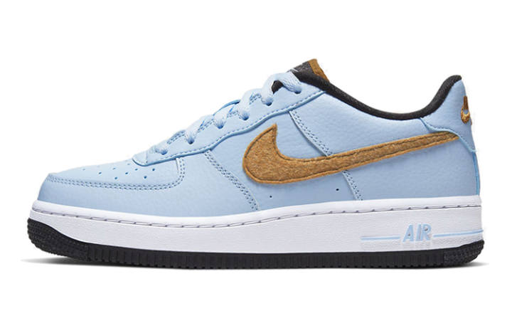 Nike Nike Air Force 1 Felt Low top Skateboard Shoes Sky Blue Unisex