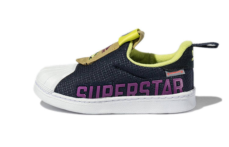 Adidas Originals Superstar Collection 360 X I Comfortable Low top Toddler Shoes Black Purple Infant And Toddler