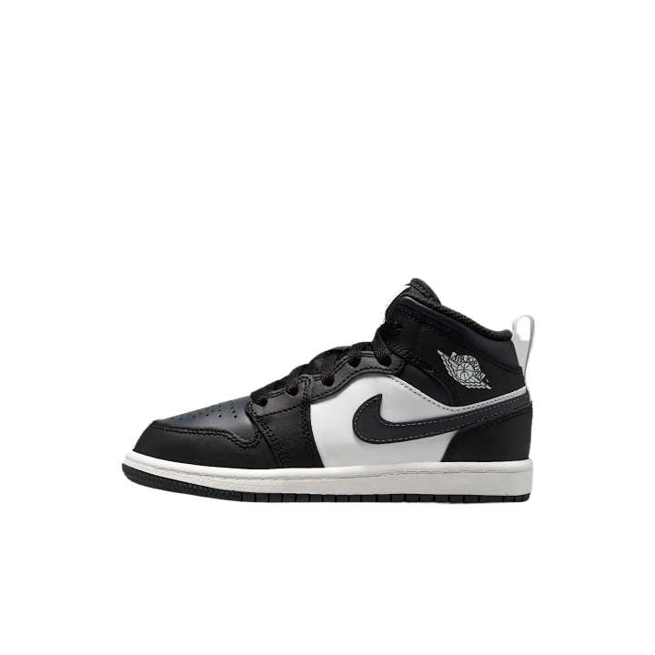 Jordan Jordan 1 Comfortable Mid top Kids Lifestyle Shoes Black/Summit White Kids'