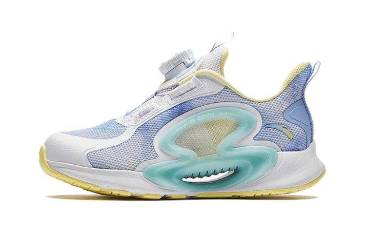 Antakids Monthly Physical Fitness Test & Exam Abrasion Resistant Breathable Low top Kids' Running Shoes White Blue