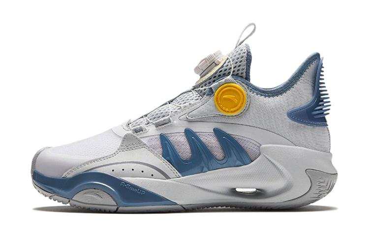 Antakids Mid top Basketball Shoes Gray White Teenagers