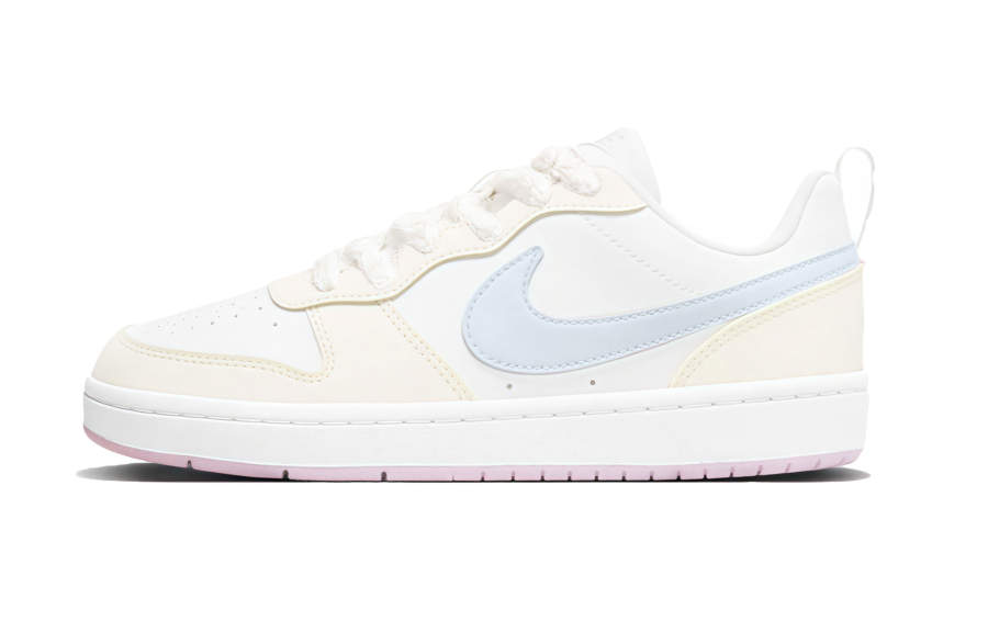 Nike Nike Court Borough Low Sweet Girl, Girlish Fresh Synthetic Leather Slip Resistant Abrasion Resistant