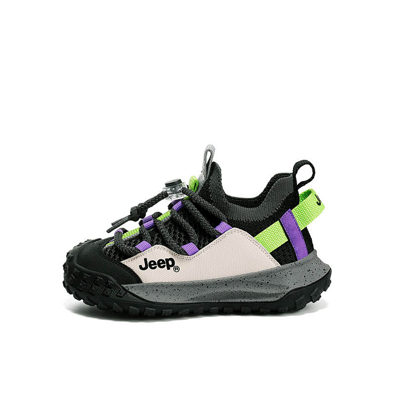 Jeep Abrasion Resistant Cushioning Abrasion Resistant Cushioning Kids Lifestyle Shoes Black White Kids'