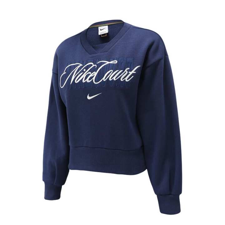 Nike Nike Sweatshirts Women's Blue V Neck Moderate Regular