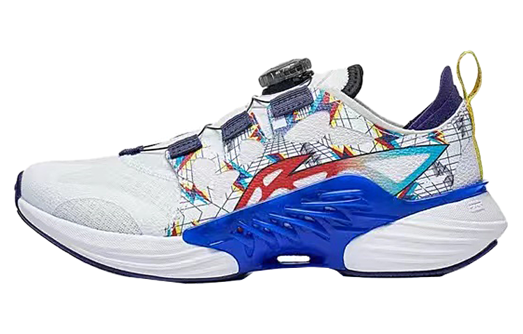 Li-Ning YOUNG Li Ning YOUNG Cyan Cloud 2.0 Leather, Textile Low top Running Shoes White Blue Unisex