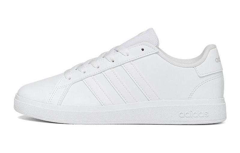 Adidas Neo GRAND COURT Synthetic Leather Abrasion Resistant Low top Kids' Skateboarding Shoes White Kids'