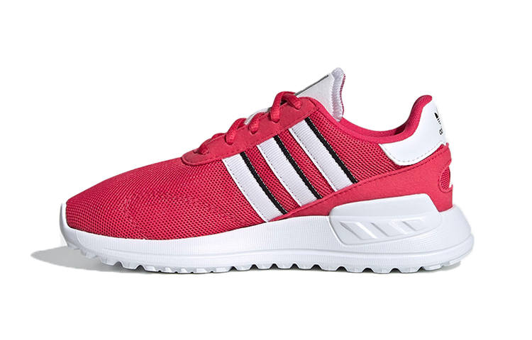 Adidas Originals La Trainer Lite Comfortable Round Toe Abrasion Resistant Breathable Low top Kids Lifestyle Shoes Red