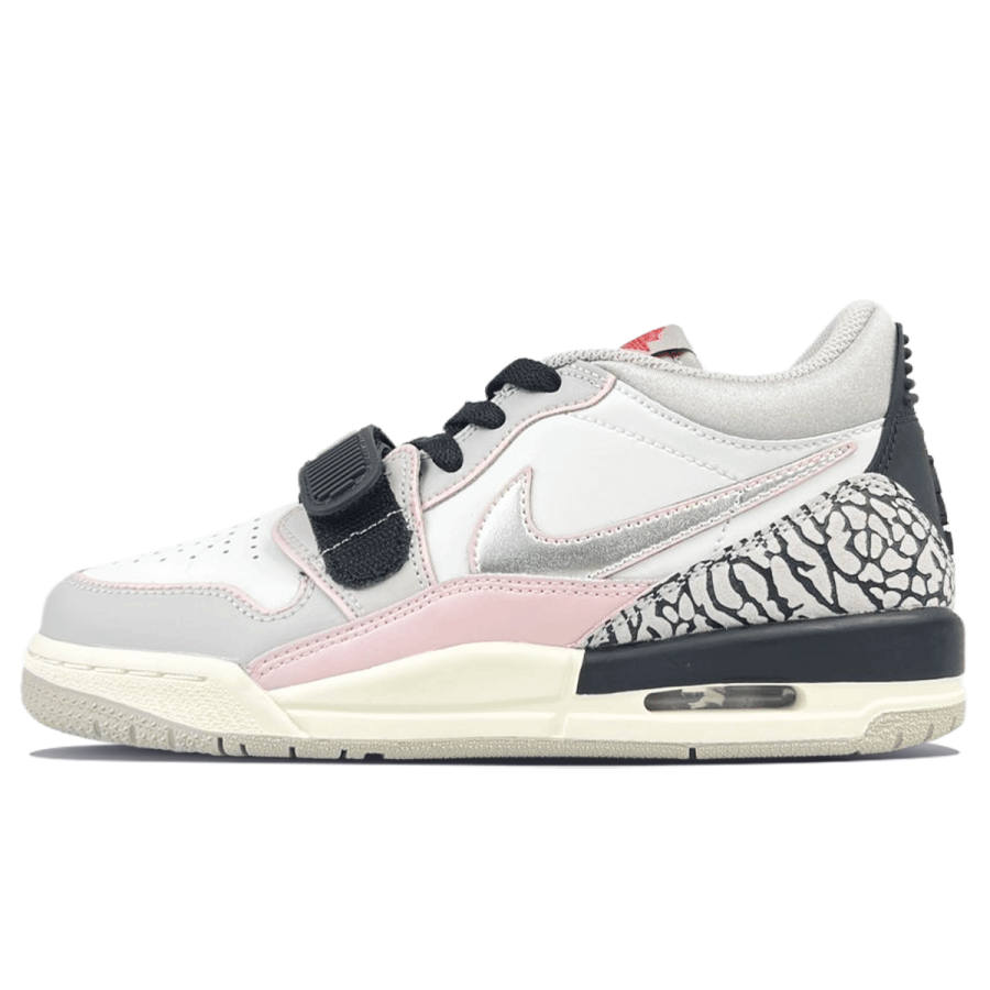 Jordan Jordan Legacy 312 Low top Children's Basketball Shoes White Pink Silver Teenagers