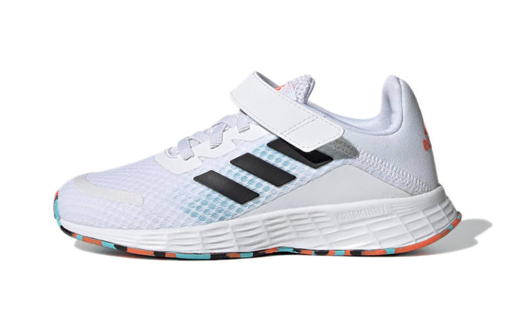 Adidas Adidas Duramo Sl Slip Resistant Low top Kids' Running Shoes White Black Blue Children Aged 3 7 Years Old