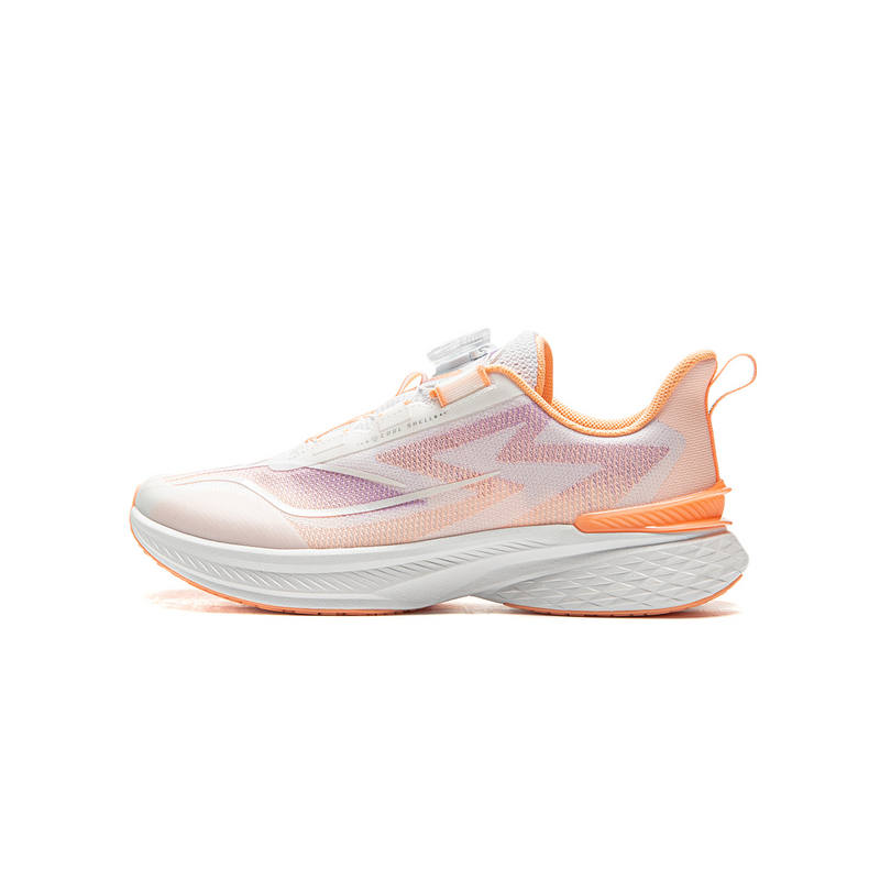 Li-Ning YOUNG Li Ning YOUNG Running Low top Running Shoes Neon Soft Orange/Standard White Teenagers