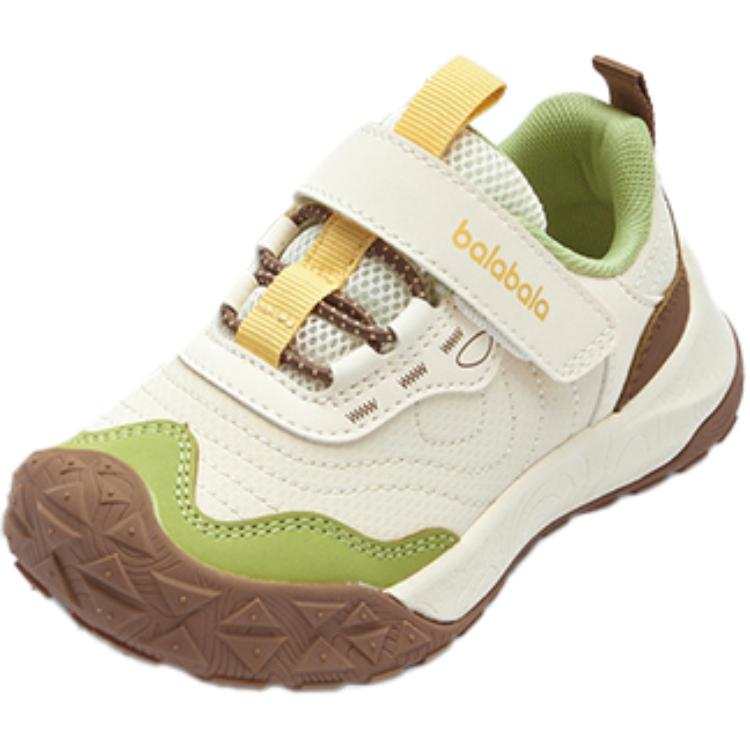BALABALA Slip Resistant Abrasion Resistant Slip Resistant Abrasion Resistant Low top Kids Lifestyle Shoes White Green