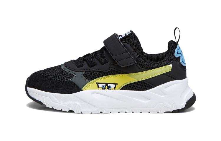 PUMA Trinity Series Anti Kick And Abrasion Resistant Low top Kids Lifestyle Shoes Black Children Aged 3 7 Years Old