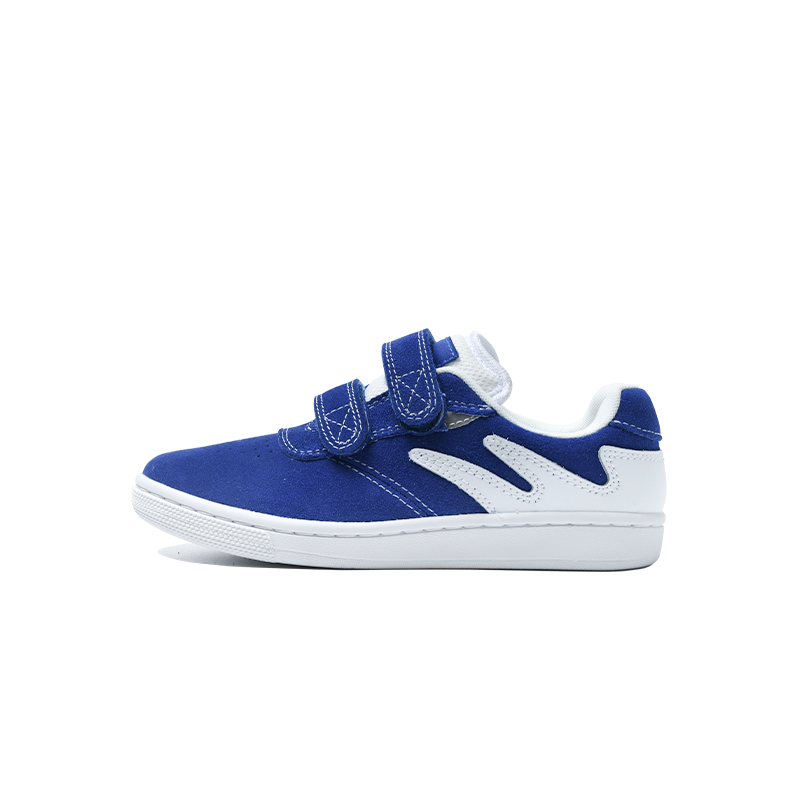 GOLUCK Cow Suede Cushioning, Wear Resistant Low top Kids' Skateboarding Shoes Blue White Kids'