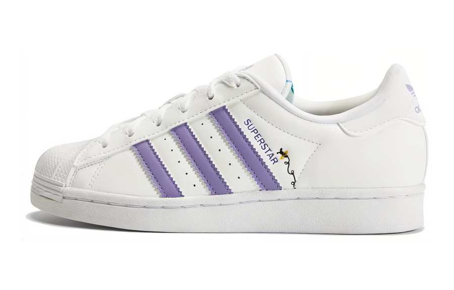 Adidas Originals SUPERSTAR Synthetic Leather Slip Resistant Abrasion Resistant Low top Kids' Skateboarding Shoes