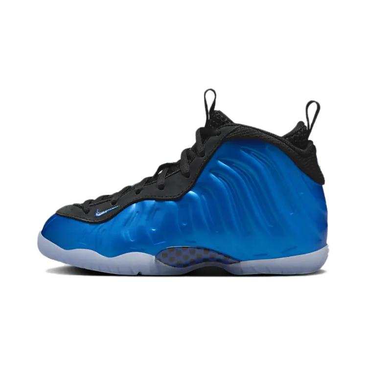 Nike Nike Little Posite One Mid top Children's Basketball Shoes Blue Children Aged 3 7 Years Old