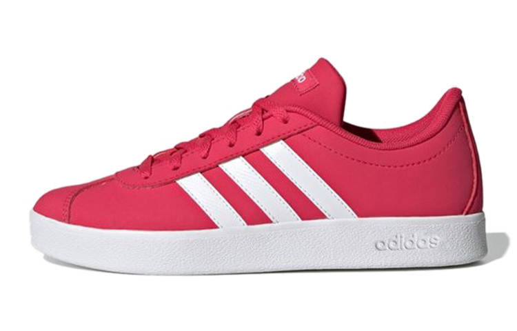 Adidas Neo VL Court 2.0 K Abrasion Resistant Low top Kids' Skateboarding Shoes Red Kids'