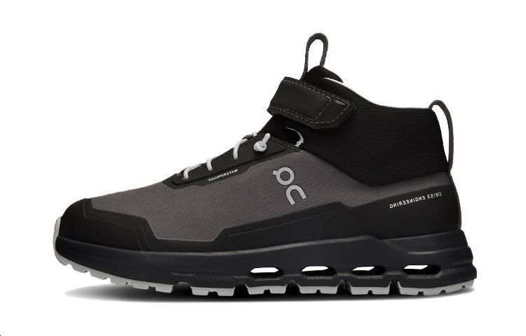 On Mesh Cushioning Waterproof Mid top Kids' Running Shoes Black Kids'