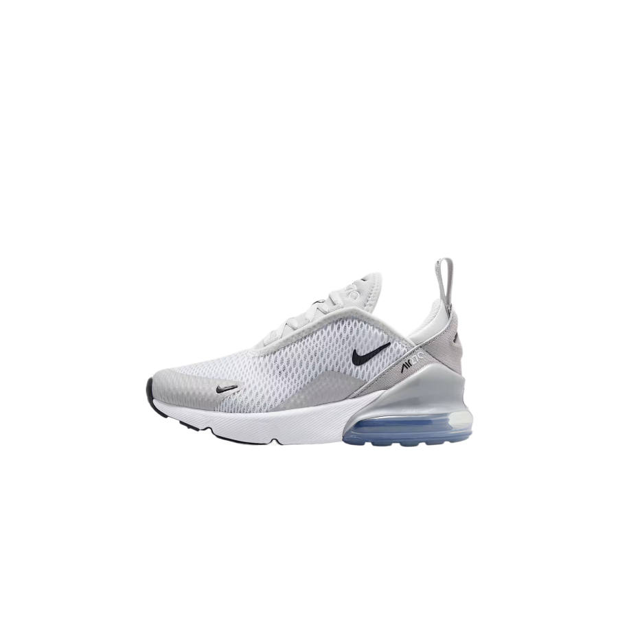 Nike Nike Air Max 270 Cushioning Low top Kids' Running Shoes White Gray Children Aged 3 7 Years Old