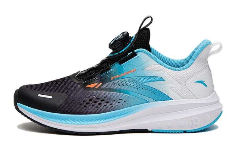 Antakids Lurid Wave Cushioning Abrasion Resistant Low top Running Shoes Lake Blue White Teenagers