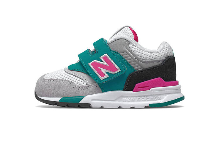 New Balance New Balance Hook And Loop 997H Low top Toddler Shoes Gray Green Infant And Toddler