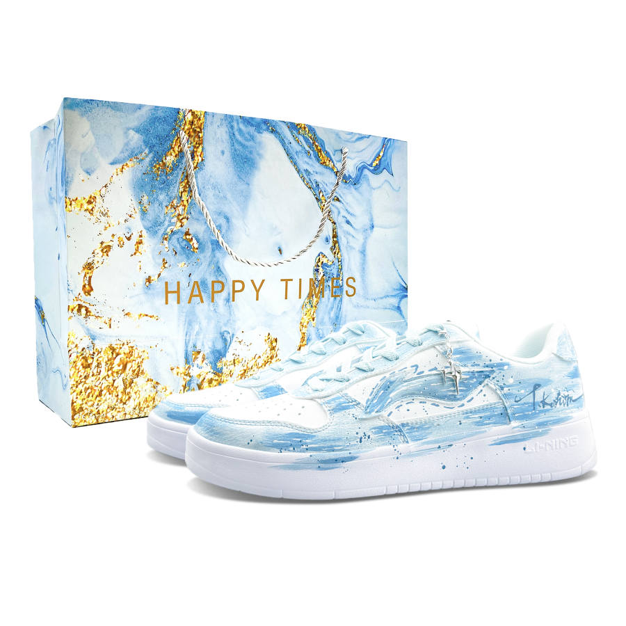 Li-Ning Li Ning Floating Boat Low top Skateboard Shoes Unisex Sky Blue