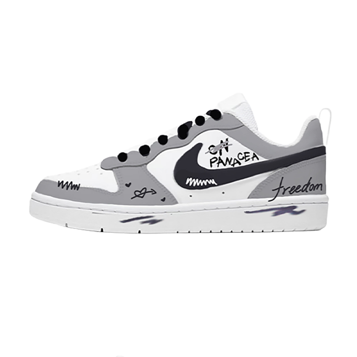 Nike Nike Court Borough Low 2 Low top Kids' Skateboarding Shoes Gray Unisex