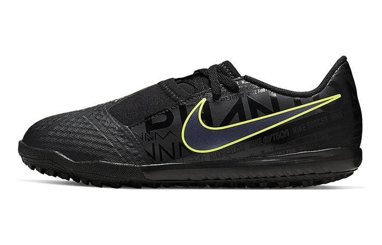 Nike Nike Phantom Venom JR Academy Slip Resistant Cushioning Abrasion Resistant Low top Kids' Soccer Shoes Black Green Kids'