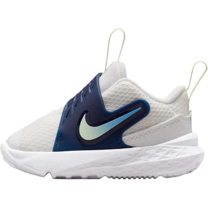 Nike Nike Team Hustle D 12 Low top Toddler Shoes White Blue Infant And Toddler