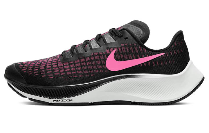 Nike Nike Pegasus 37 Slip Resistant Cushioning Abrasion Resistant Low top Running Shoes Black Pink Unisex
