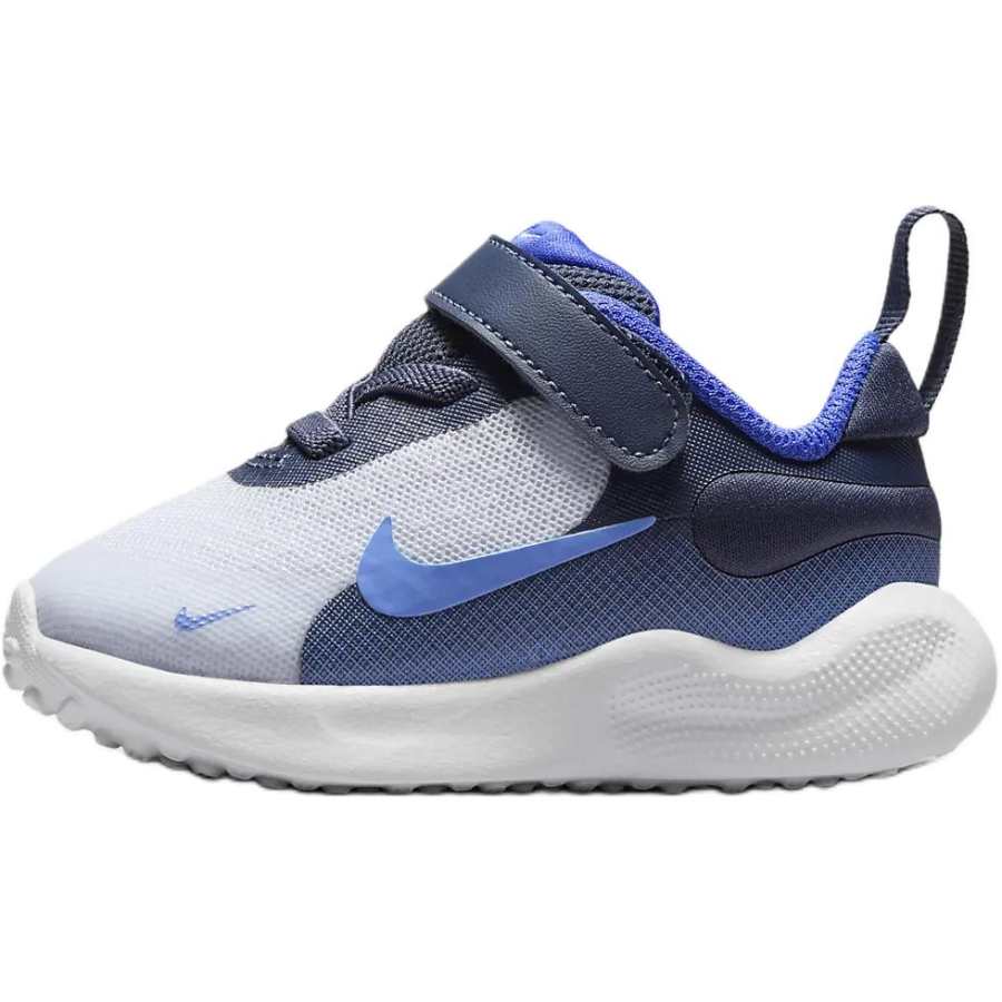 Nike Nike REVOLUTION 7 Slip Resistant Abrasion Resistant Low top Toddler Shoes Gray Blue Infant And Toddler