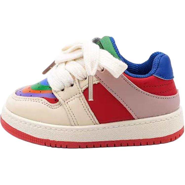 QINUOSHU Slip Resistant Anti Kick Abrasion Resistant Kids Lifestyle Shoes Rainbow Kids'