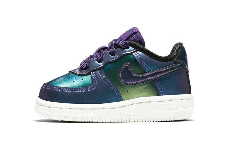 Nike Nike Air Force 1 Slip Resistant Abrasion Resistant Balance Low top Toddler Shoes Blue Purple Infant And Toddler